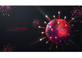 新冠病毒冠状病毒主题流行病传染病海报设计