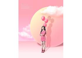 韩式浪漫清新唯美时尚女性简洁海报设计