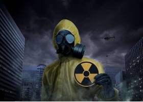 重金属核辐射末日环境背景海报设计