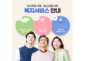人们衣食住行保障韩式给我希望爱心奉献海报设计